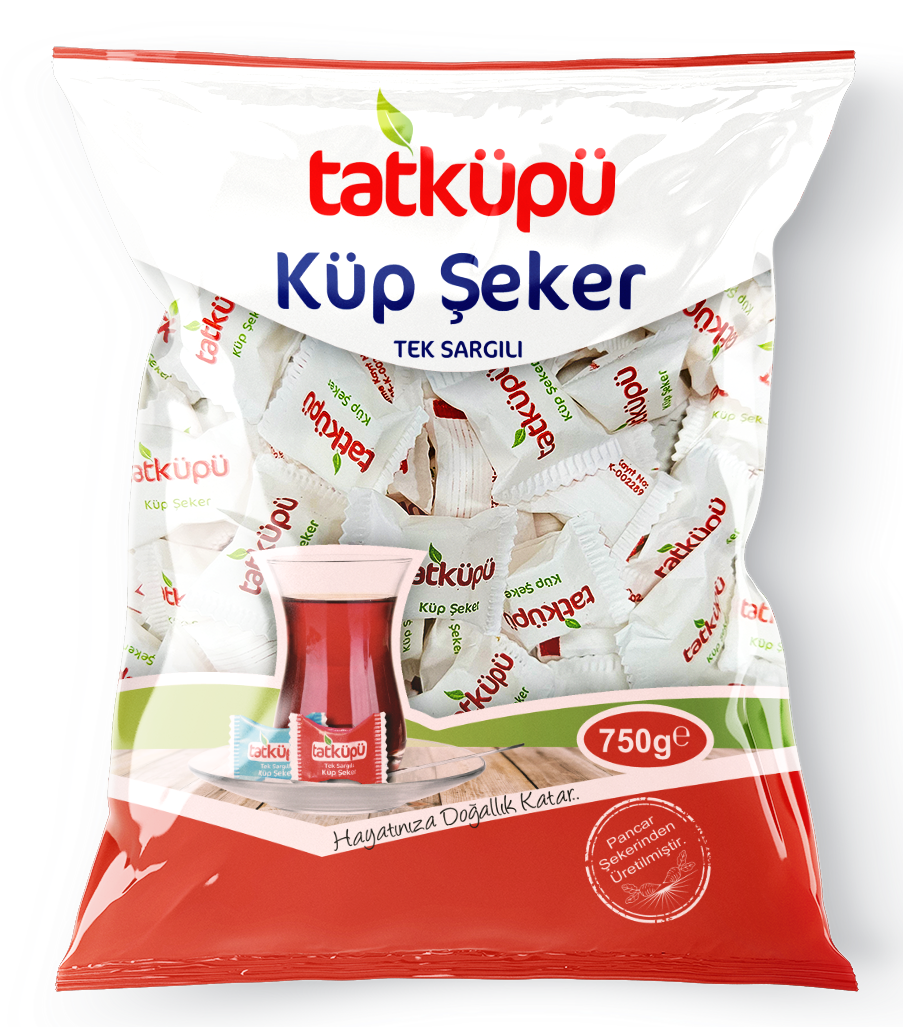 TATKÜPÜ TEK SARGILI KÜP ŞEKER 750 GR (P.E.)